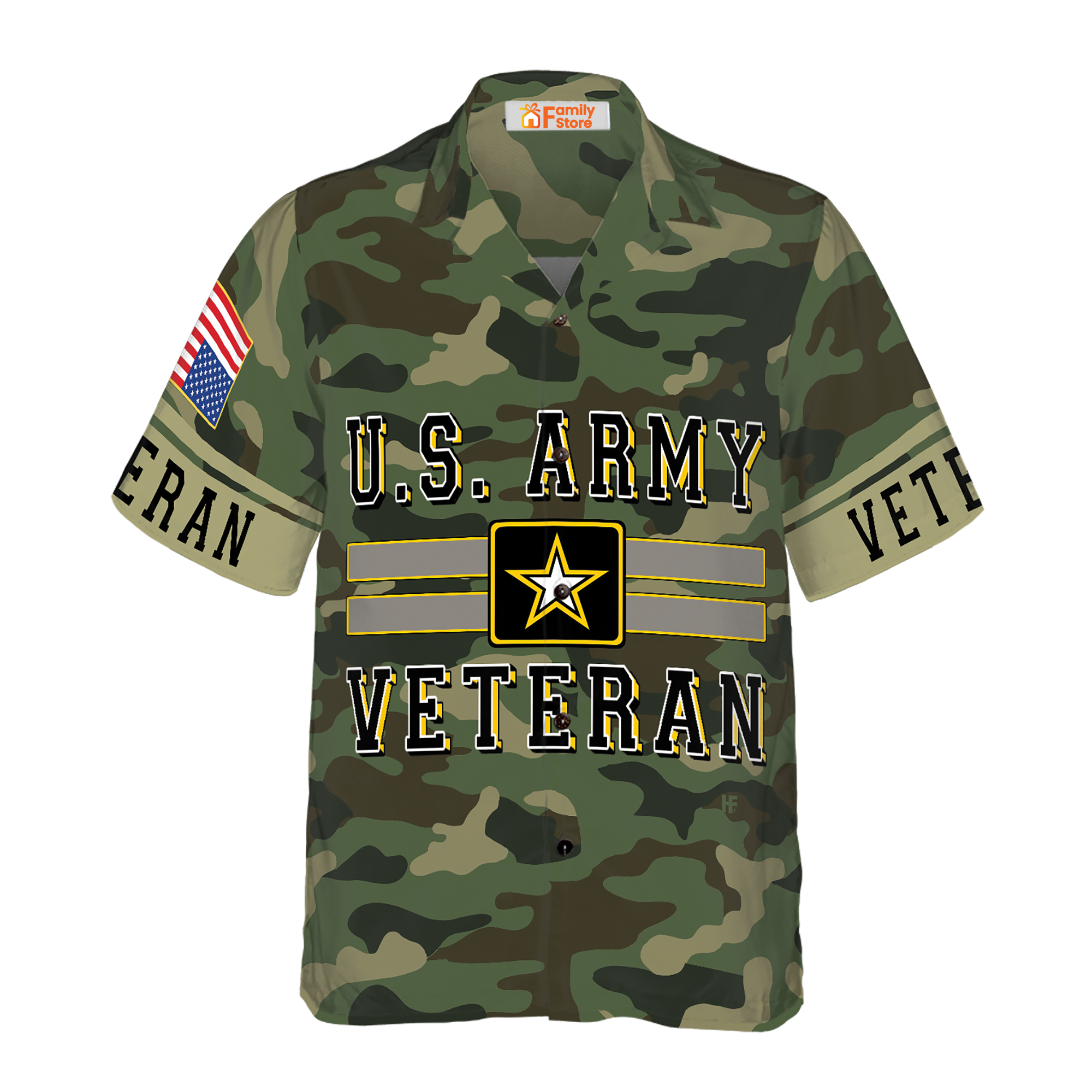 Veteran The Us Army Hawaiian Shirt