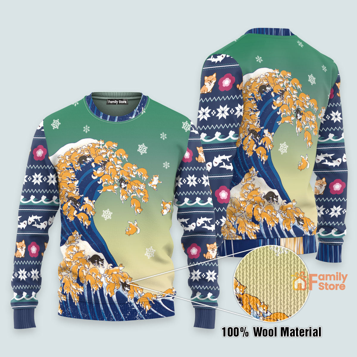 Shiba Ugly Sweater – Best Gift For Christmas