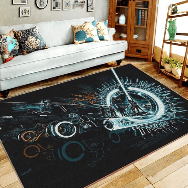 Tron Legacy Area Rug – Home Decor – Bedroom Living Room Decor