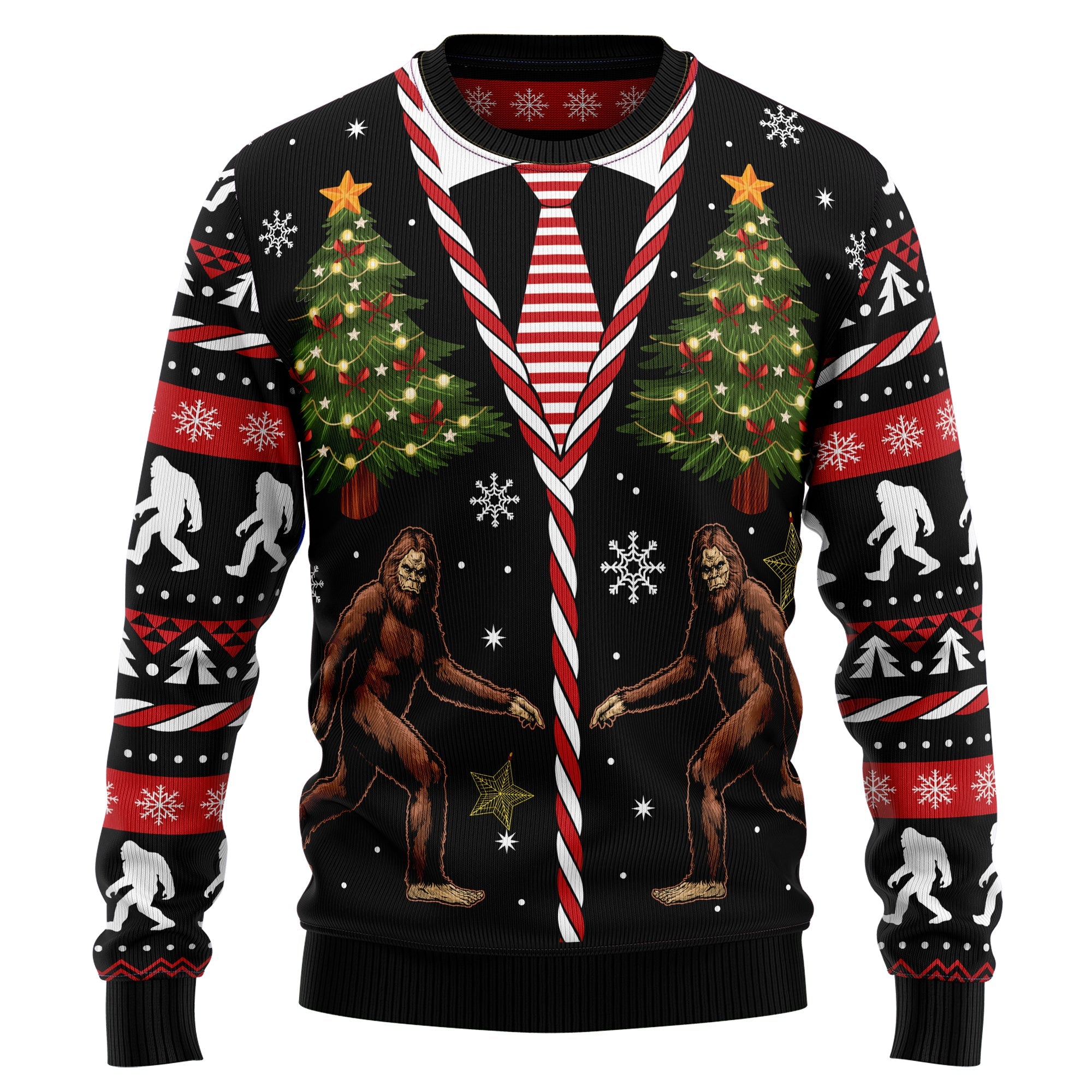 Vintage Bigfoot Ugly Christmas Sweater For Men And Women