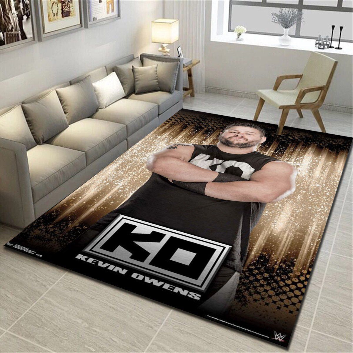 Wwe Kevin Owens  Area Rugs, Living Room Bedroom Carpet