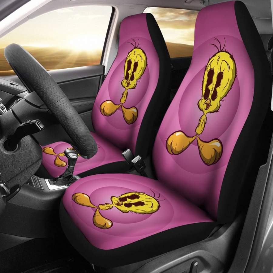 Tweety Car Seat Covers Looney Tunes Cartoon Fan Gift