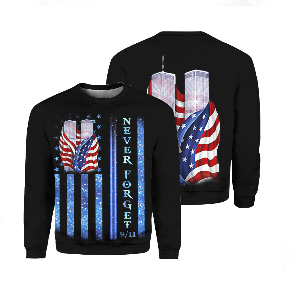 911 Never Forget Memorial Day Crewneck Sweatshirt For Men & Women