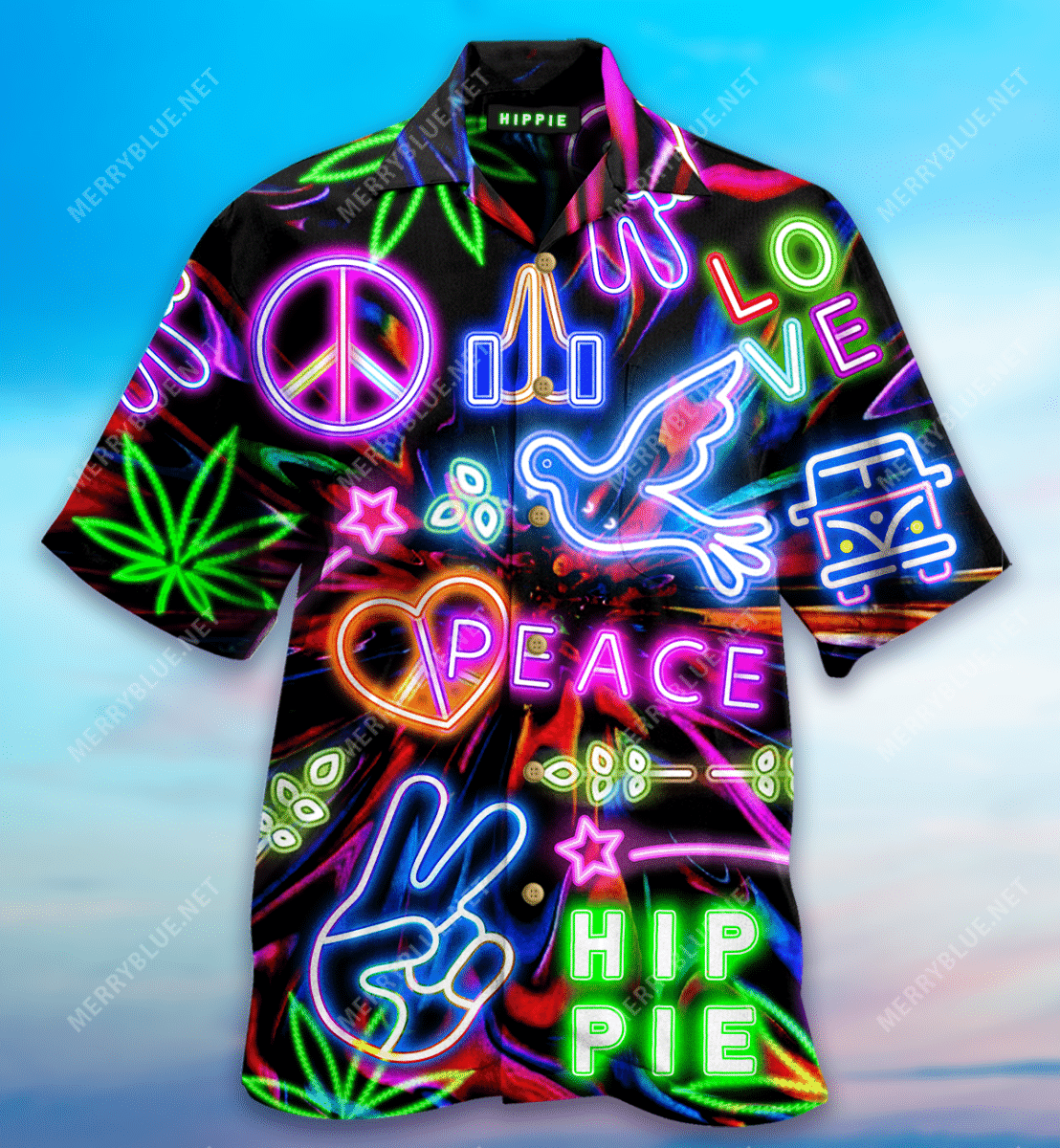 We Are All Hippies Here Unisex Hawaiian Shirt