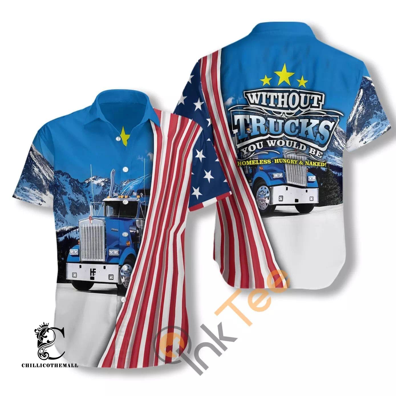 Trucker American N423 Hawaiian Shirts