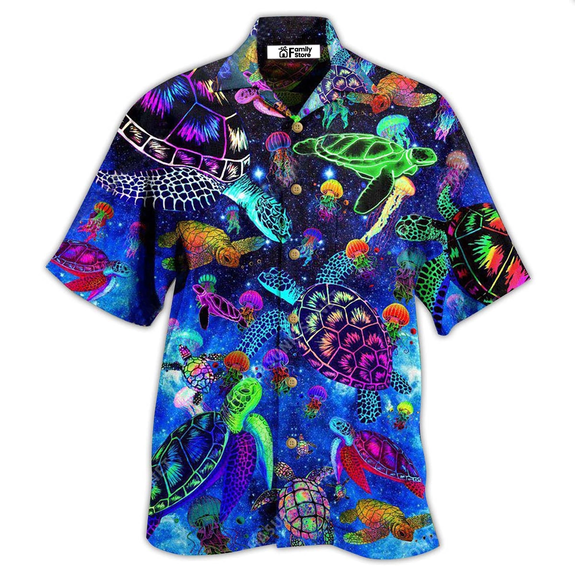 Turtle Amazing Sea Glowing – Hawaiian Shirt