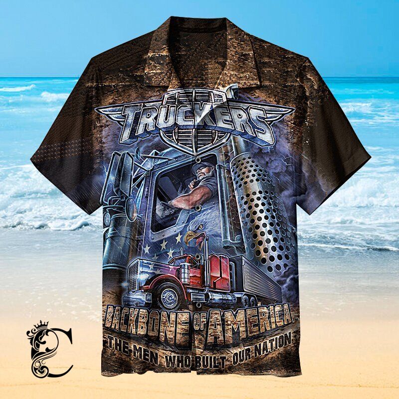 Truckers Love Life L Hawaiian Shirt