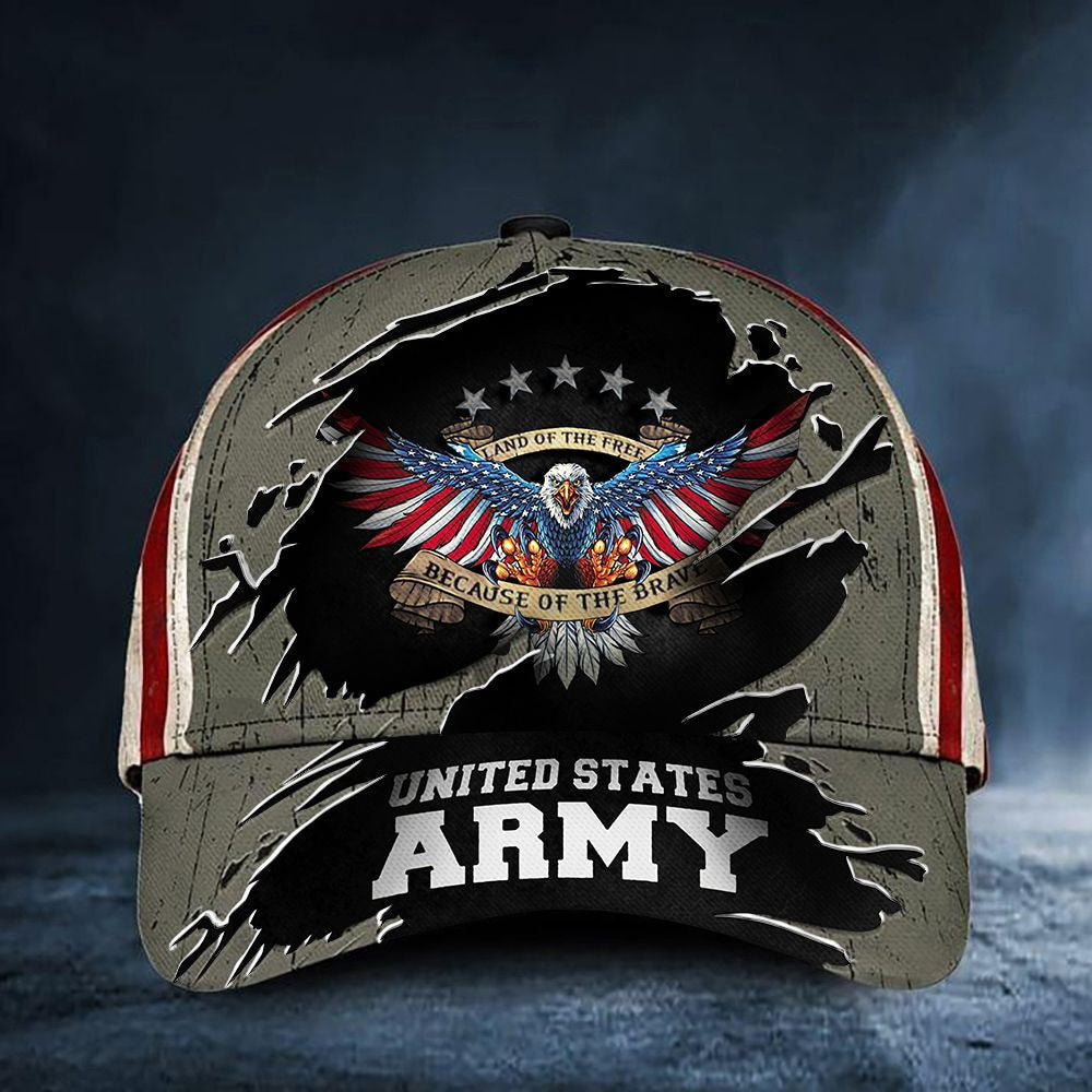 Us Army Hat Eagle Patriotic United States Army American Flag Baseball Cap Merchandise