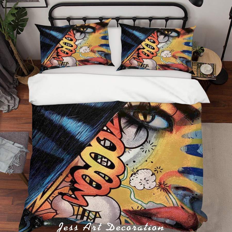 3D Monika Nowak Pandora Colorized Quilt Cover Set Bedding Set Duvet Cover Pillowcases  ZY D75