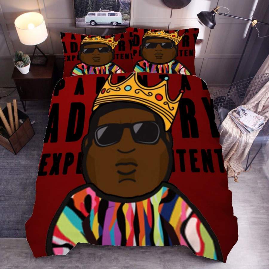 3D Cartoon The Notorious B.I.G Quilt Cover Set Bedding Set Duvet Cover Pillowcases SF154