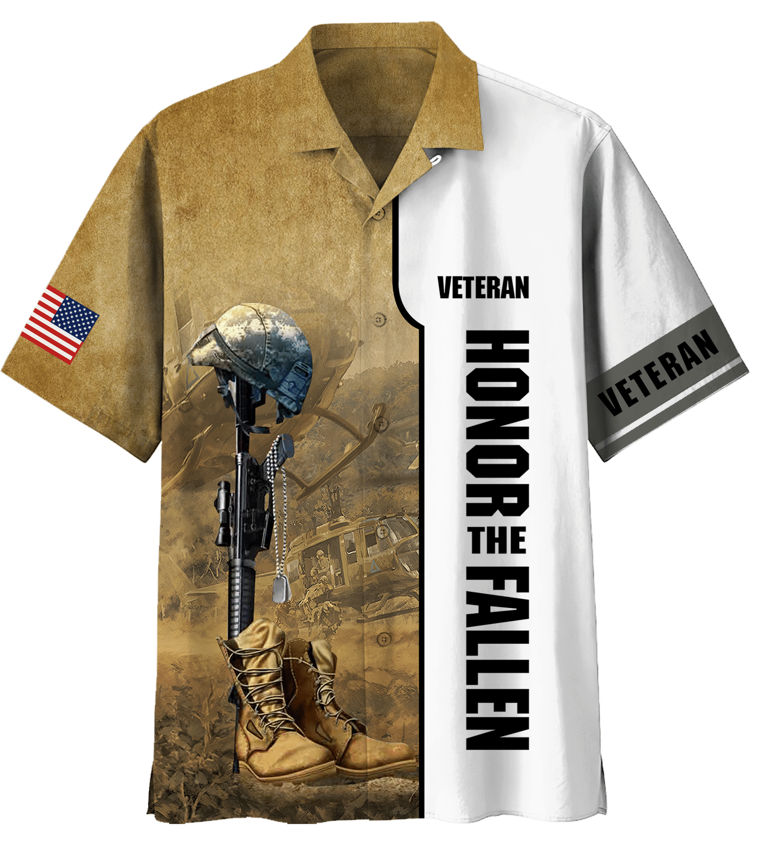 Veteran Honor The Fallen Hawaiian Shirt