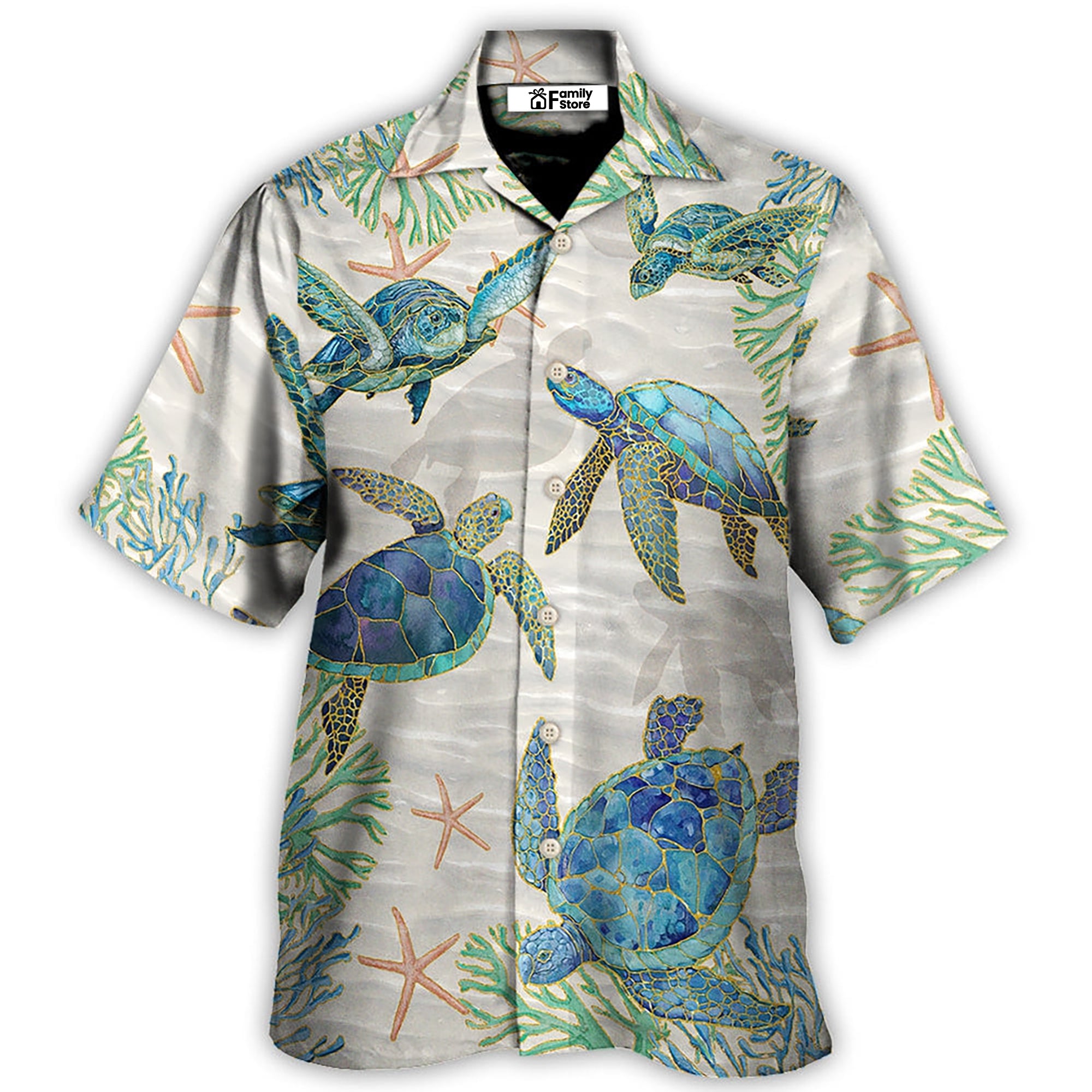 Turtle Peaceful Relaxing Calm Of The Beach Hawaiian Shirt