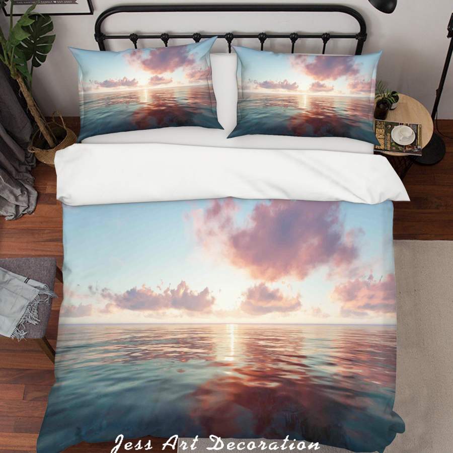 3D Sky Clouds Sea Surface Quilt Cover Set Bedding Set Duvet Cover Pillowcases SF121