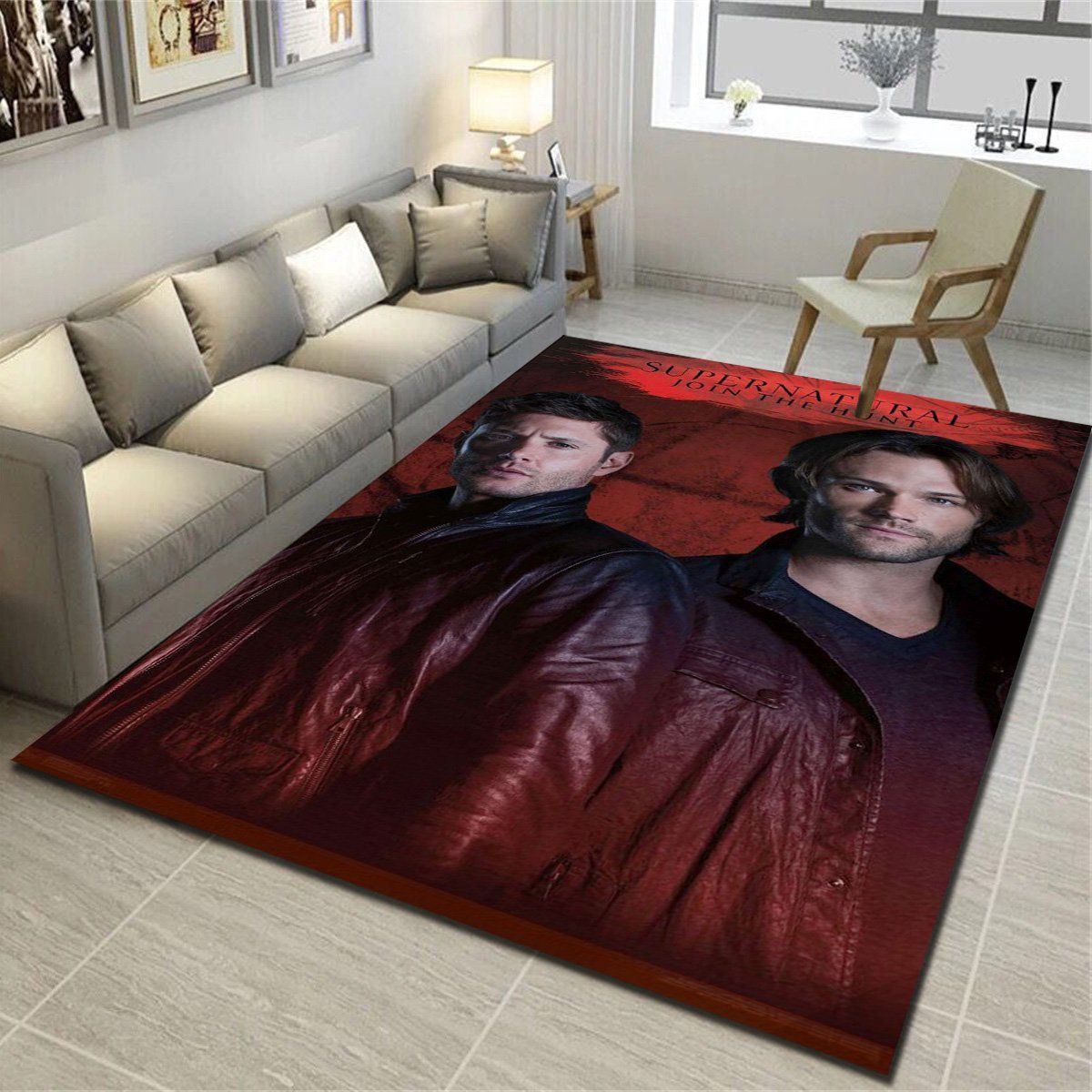 Supernatural Red Rugs, Living Room Carpet