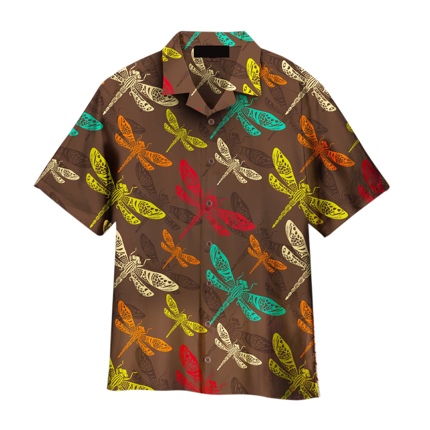 Vinatge Colorful Dragonfly Aloha Hawaiian Shirts For Men & Women