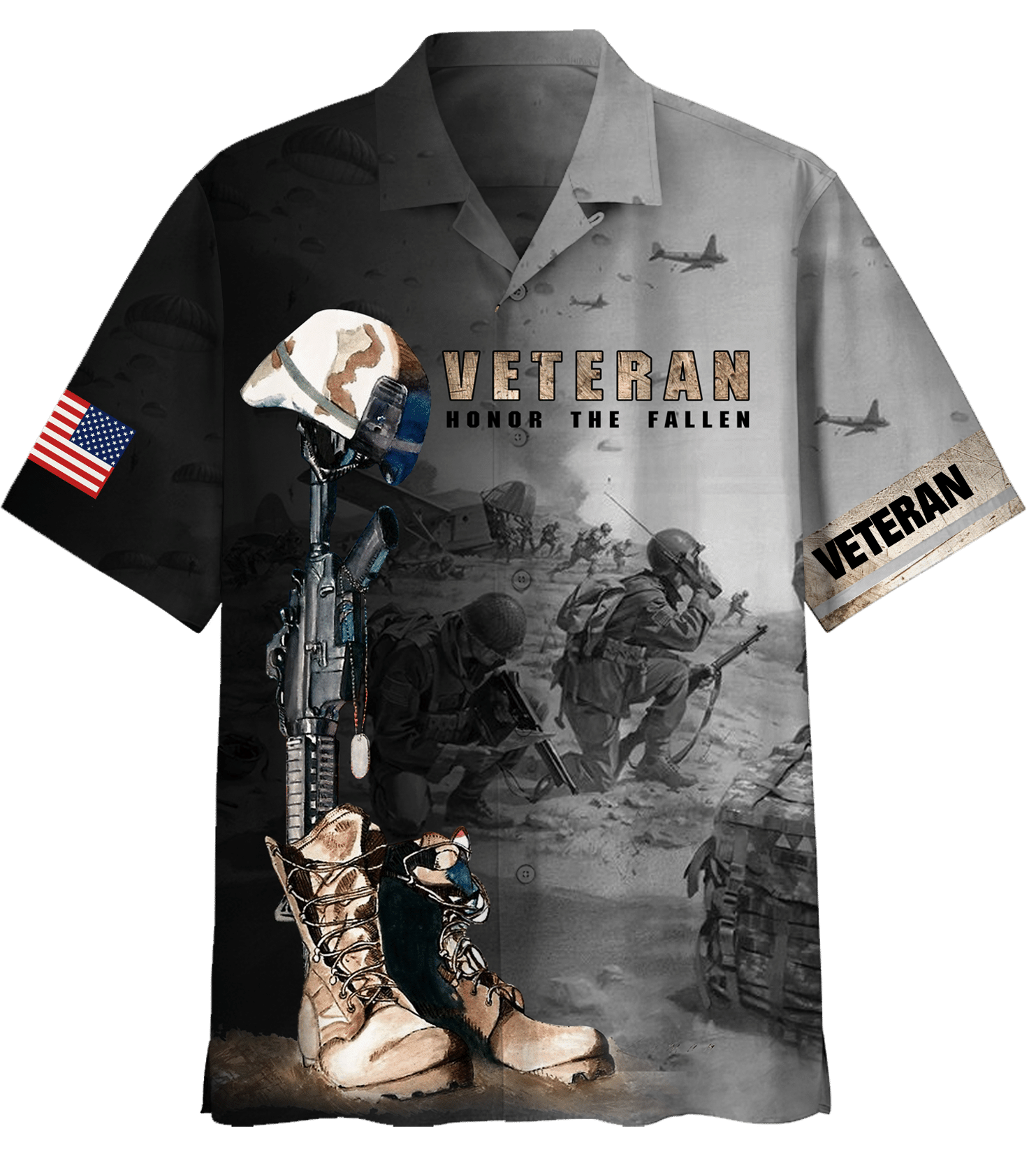 Veteran Honor The Fallen V7 Hawaiian Shirt