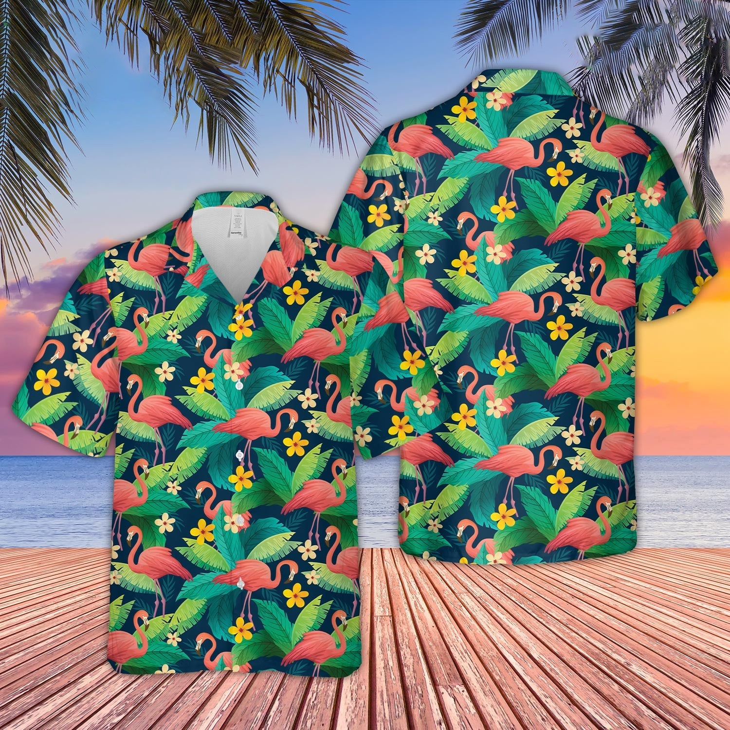 Unique Flamingo Pattern D09 Hawaiian Shirt