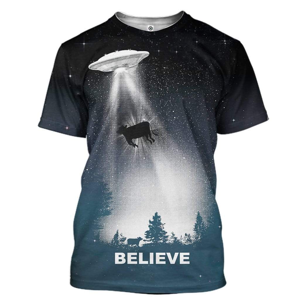 Ufo Beliveve T-Shirt 3D For Men & Women