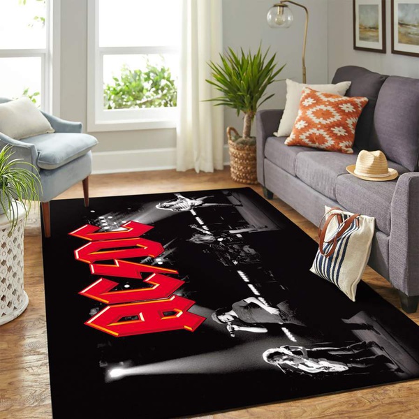 Acdc Band New Red Carpet floor area rug – home decor – Bedroom Living Room decor