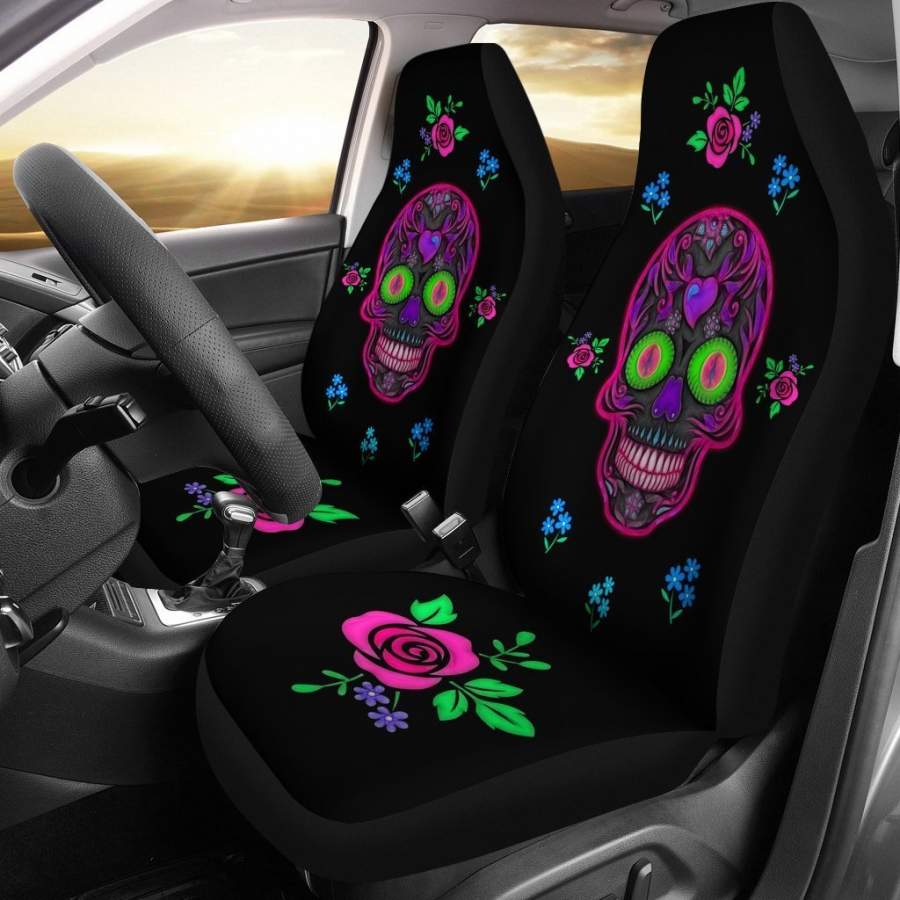 Wicked Skull Lovers Car Seat Covers