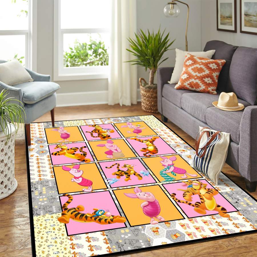 Winnie The Pooh Tigger And Piglet Carpet Floor Area Rug – Home Decor – Bedroom Living Room Décor