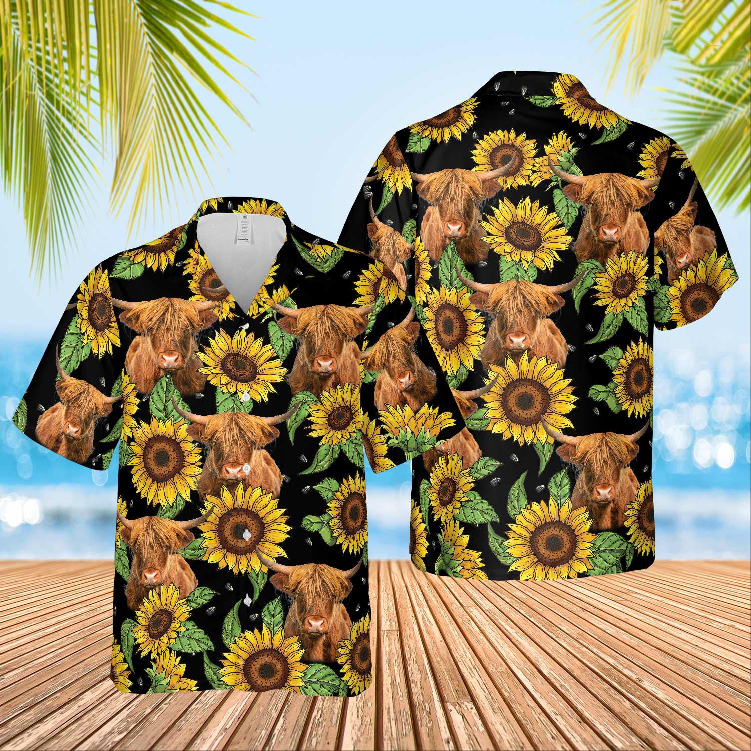 Unique Highland Sunflower Hawaiian Shirt 2023