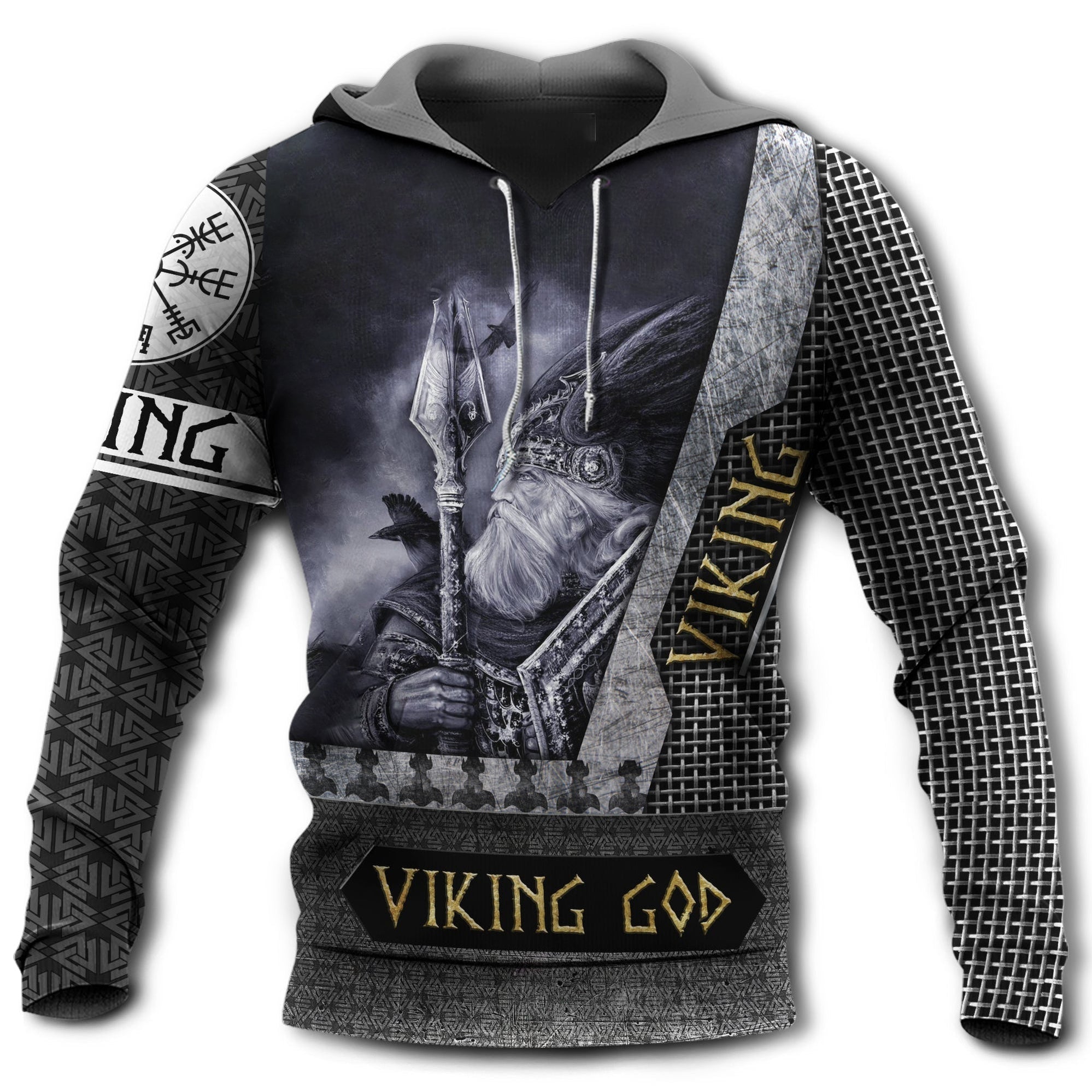 Viking Blood Fenrir Wolf In Night – Hoodie