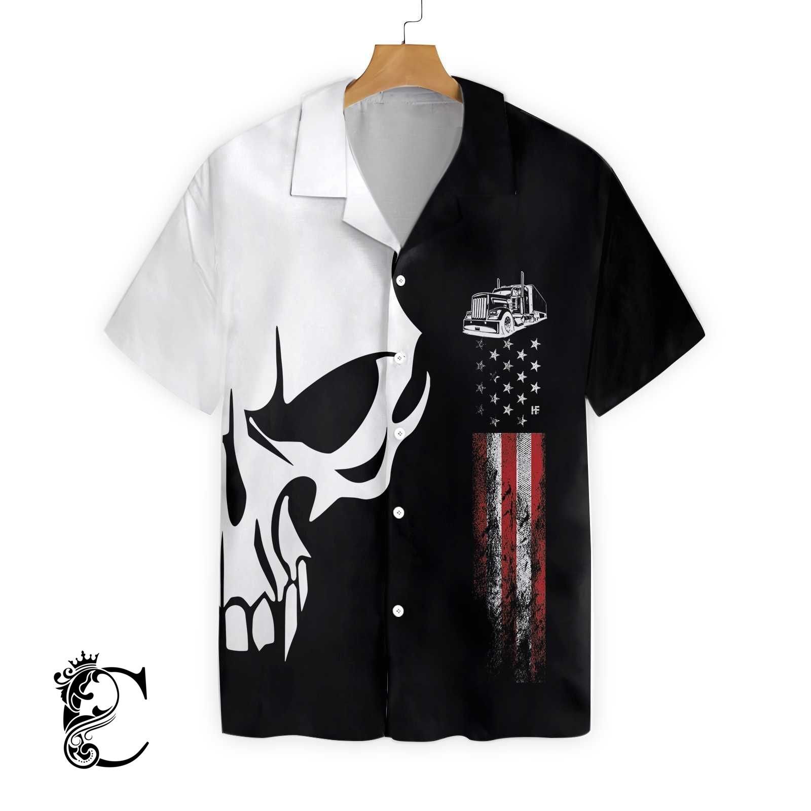 Trucker Proud Skull 2 Ez12 0303 Hawaiian Shirt