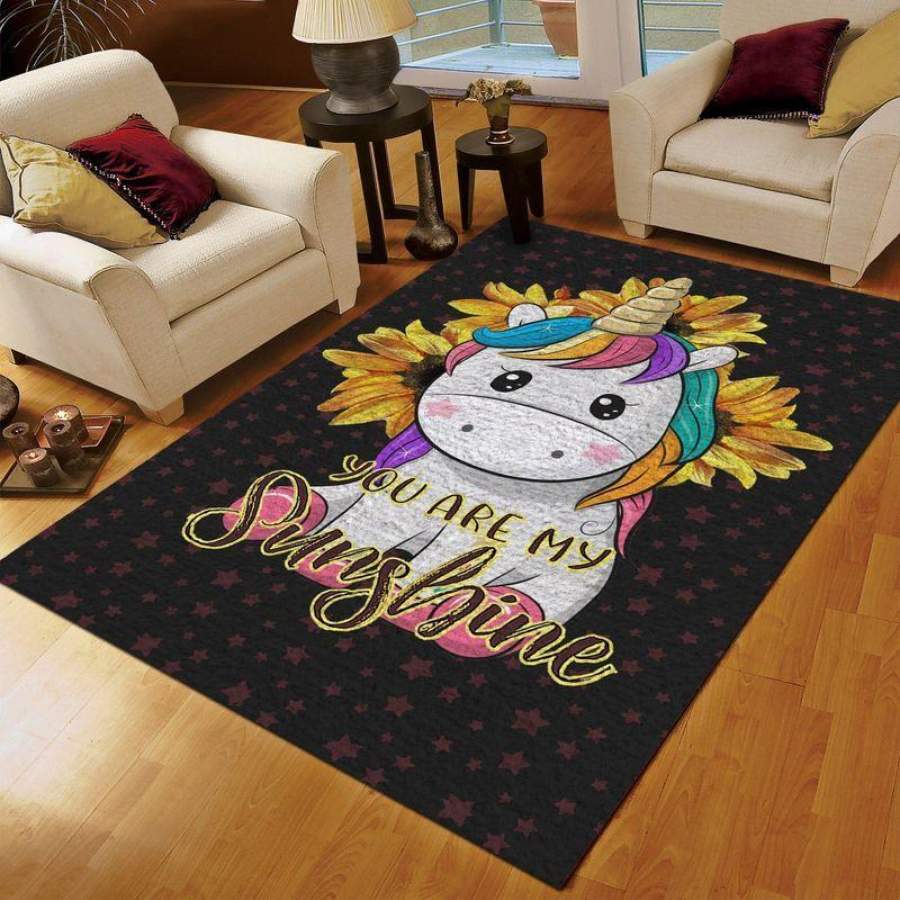 Unicorn Sunshine Carrying You Rug