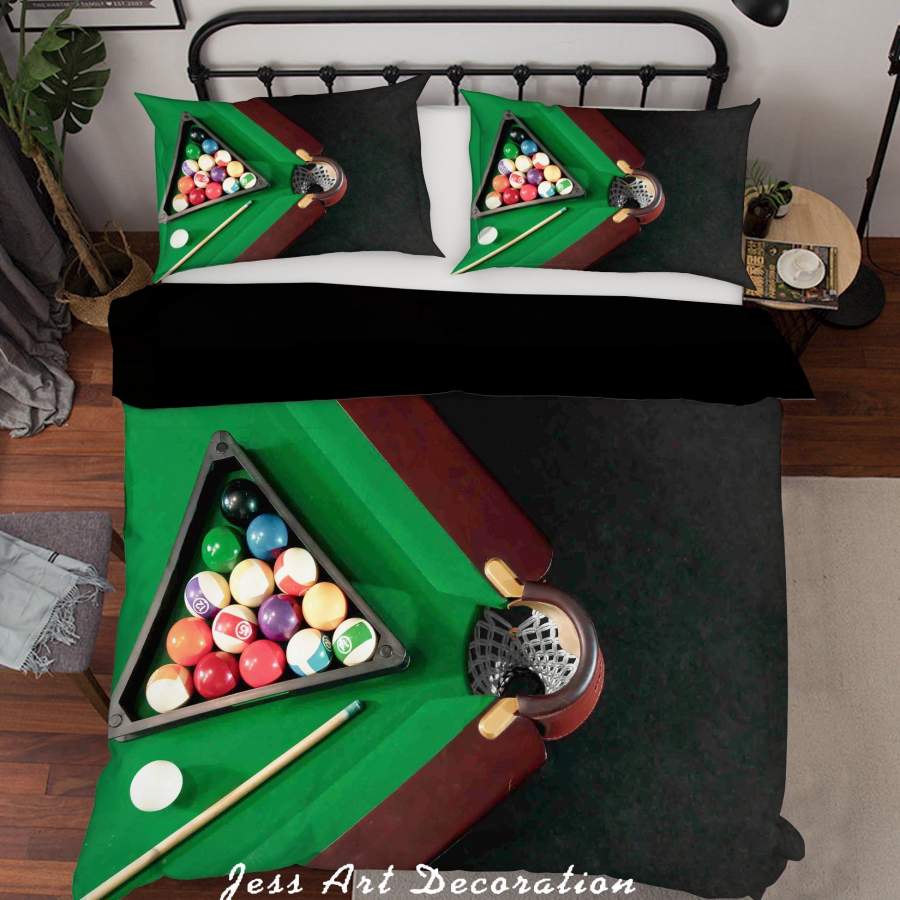 3D Pool Table Quilt Cover Set Bedding Set Duvet Cover Pillowcases A046 LQH