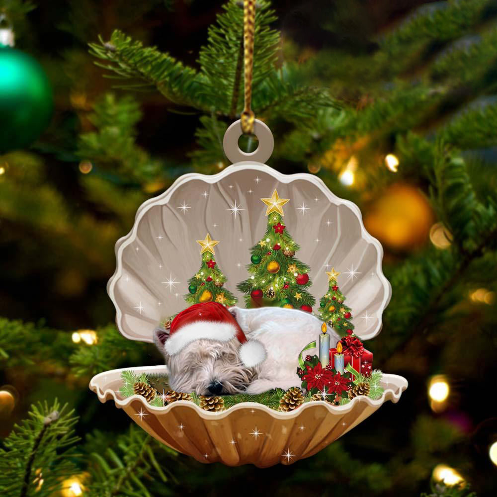 West Highland White Terrier2 Sleeping Pearl In Christmas Two Sided Ornament