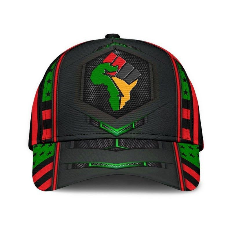 African American Classic Cap 3D, Pan Africa Flag Hat, Baseball Cap, Strapback Cap, Unisex Hat