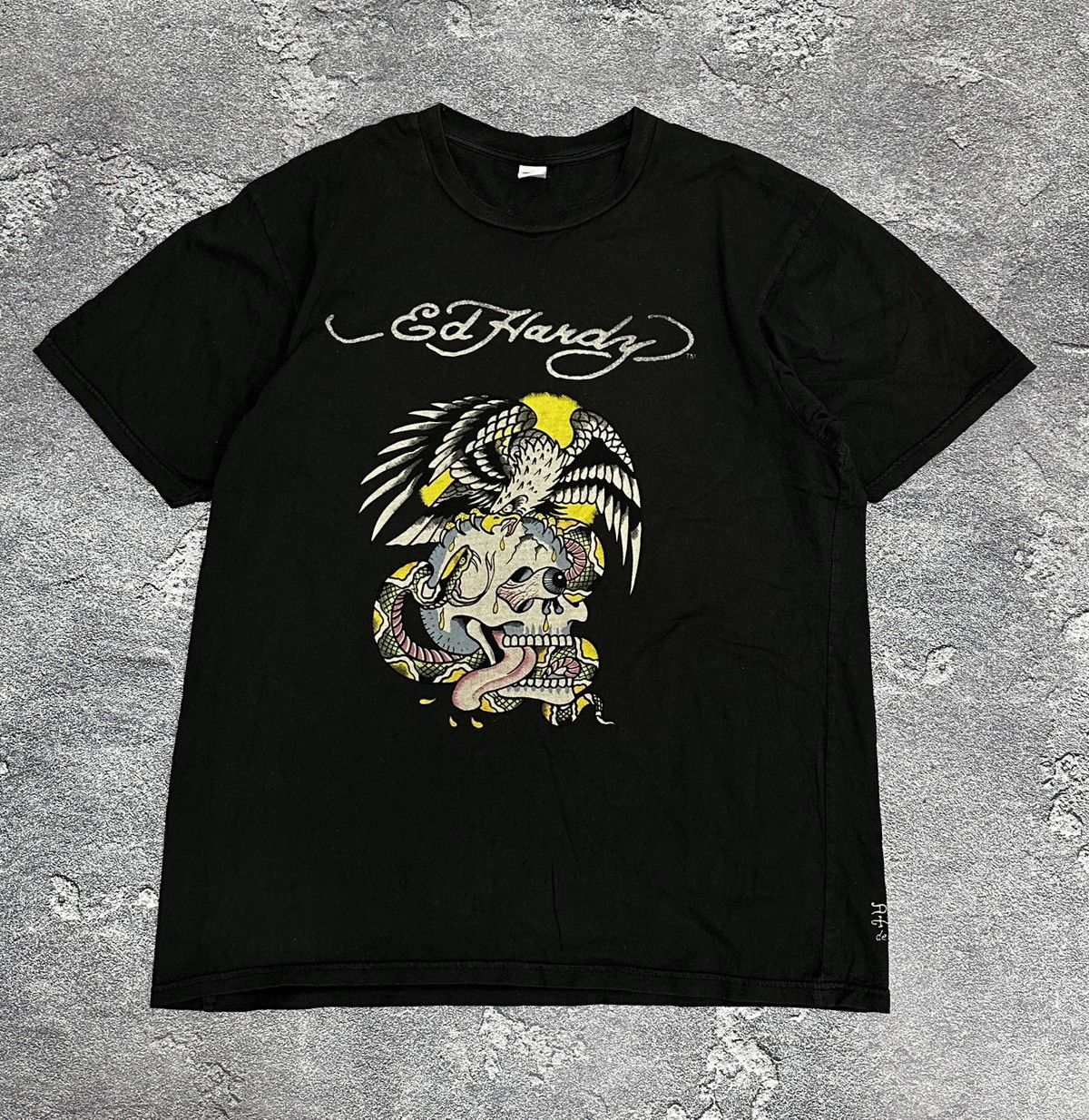 Vintage Ed Hardy Melorose Skull Eagle T-Shirt Japan, Shirt Outfit, Gift For Men, For Women