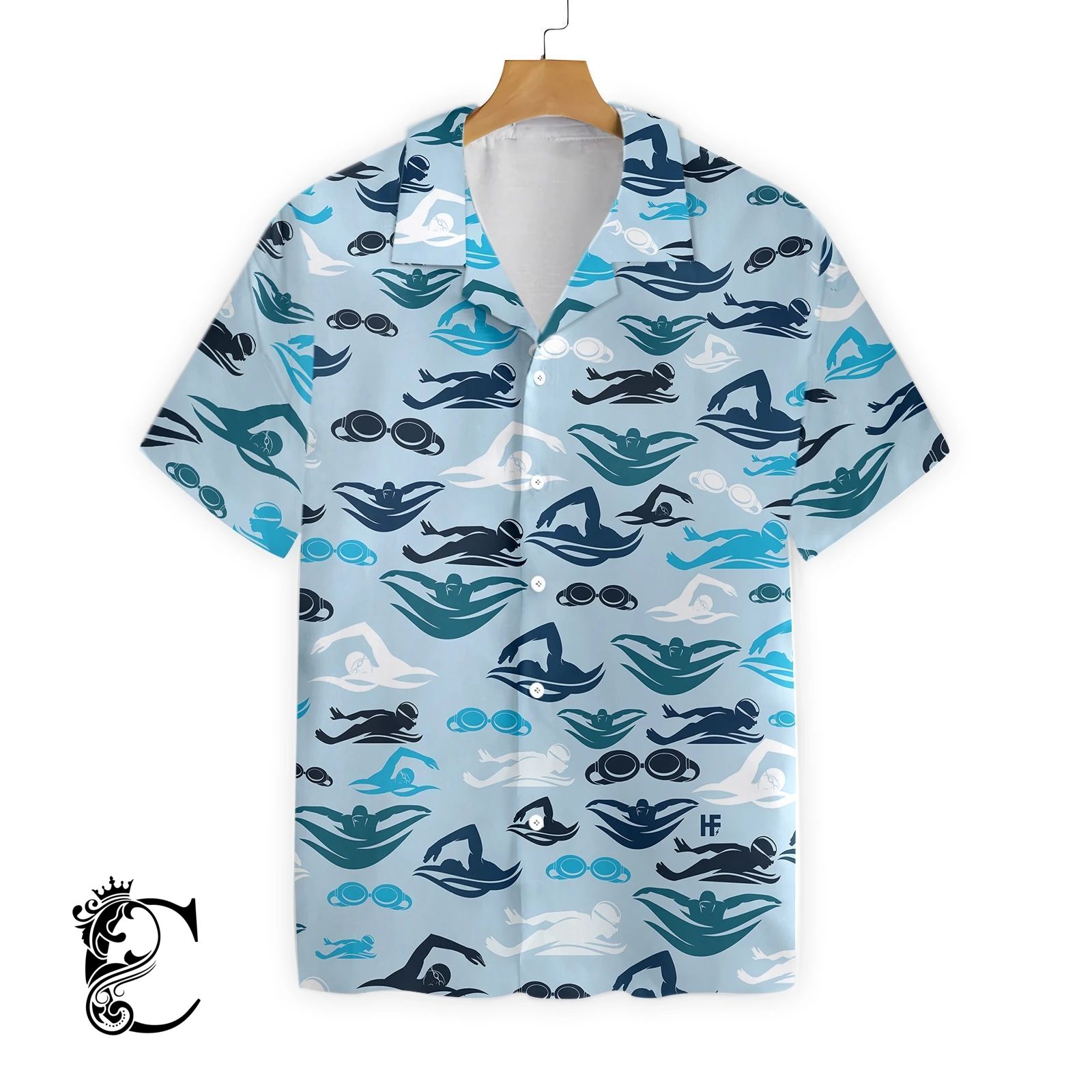 Swimming Pattern Ez14 1702 Hawaiian Shirt