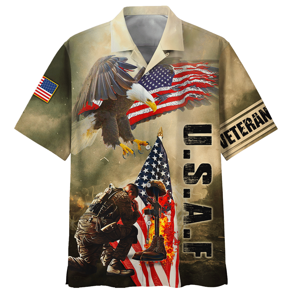 Air Force U.S.A.F Fire Gun Hawaiian Shirt