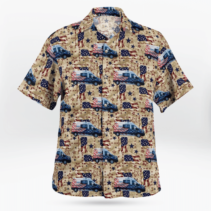 4Th Of July Med Express Ambulance Service Hawaiian Shirt