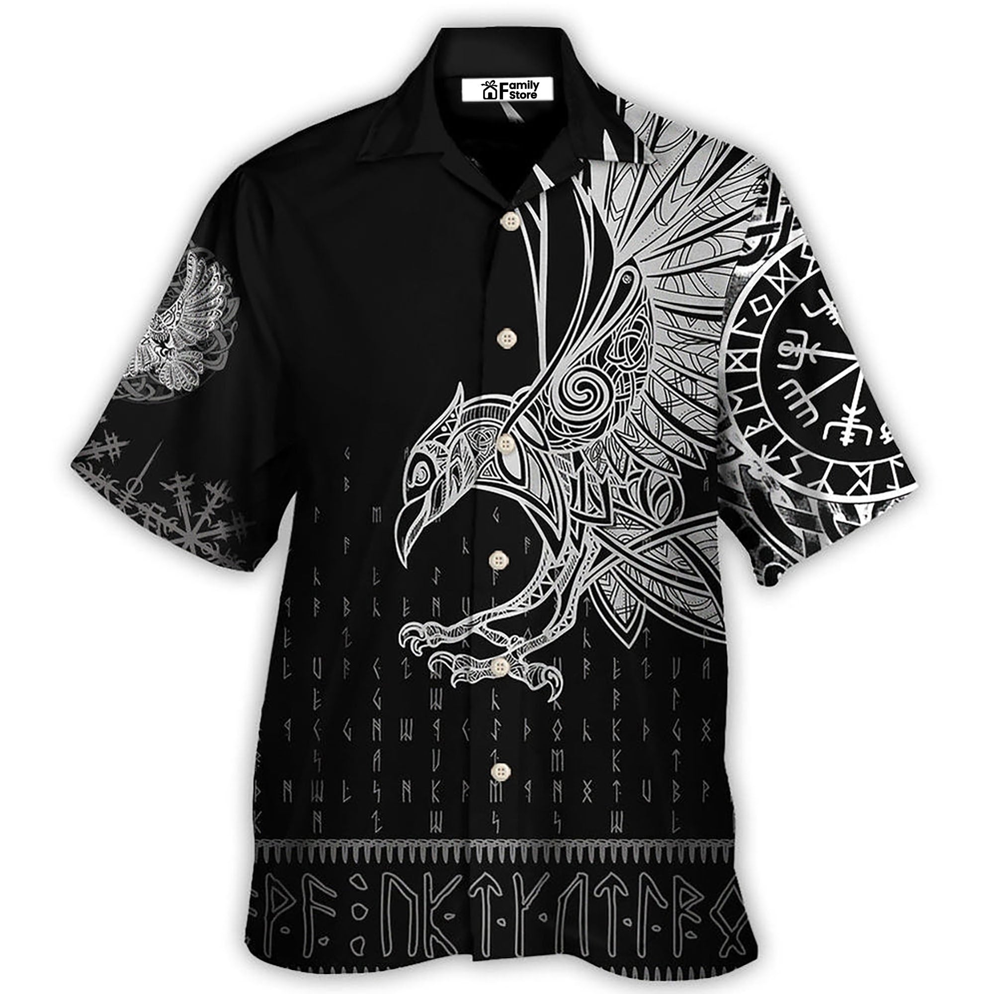 Viking Raven Odin Victory Hawaiian Shirt