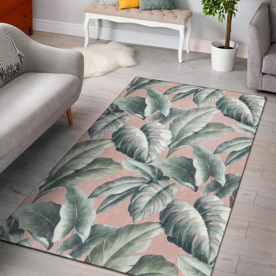 Tropicana Floral Leaf Area Rug Carpet