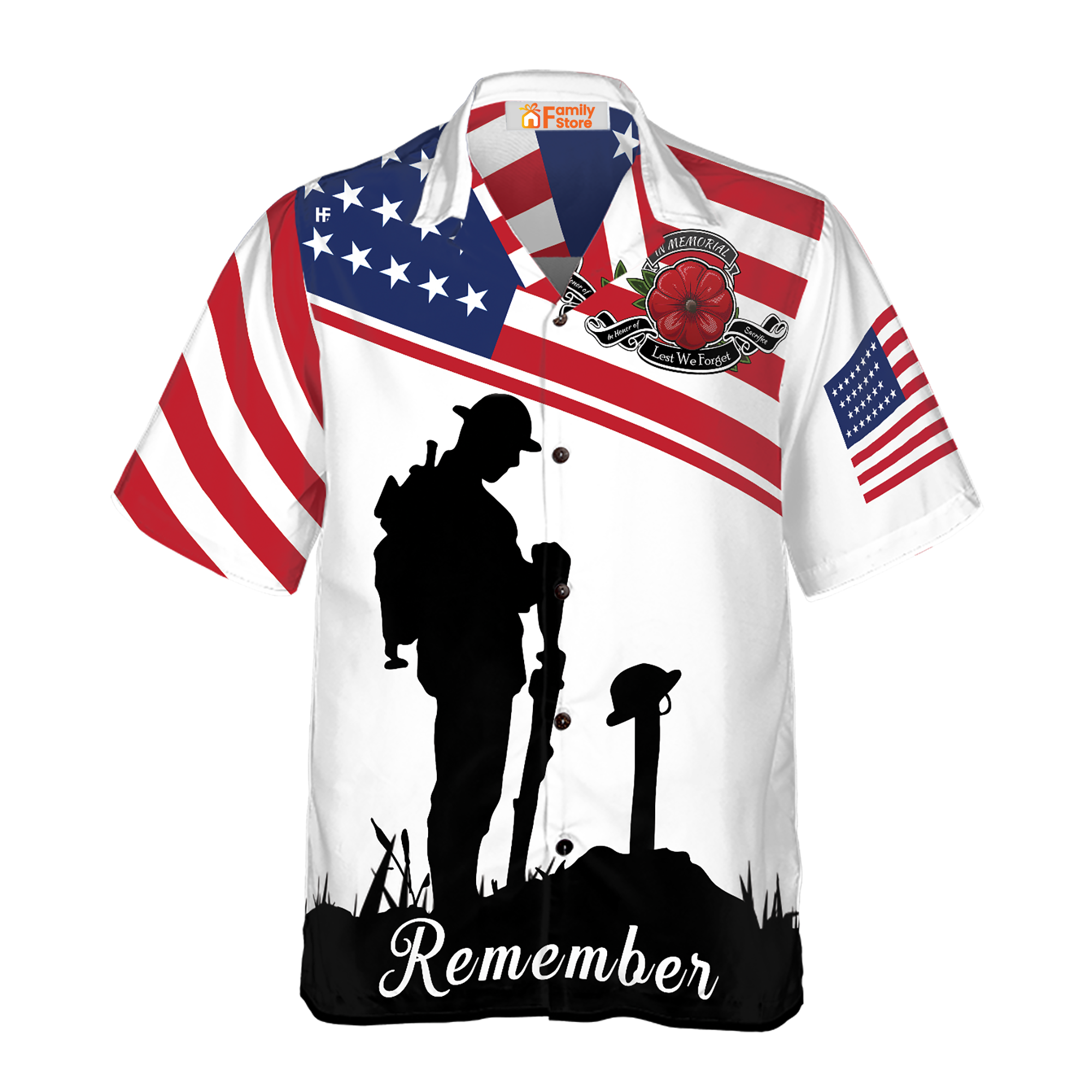 Veteran Shirt Lest We Forget Hawaiian Shirt