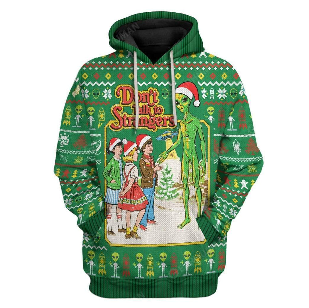 Ugly Christmas Don’T Talk Hoodie For Men And Women