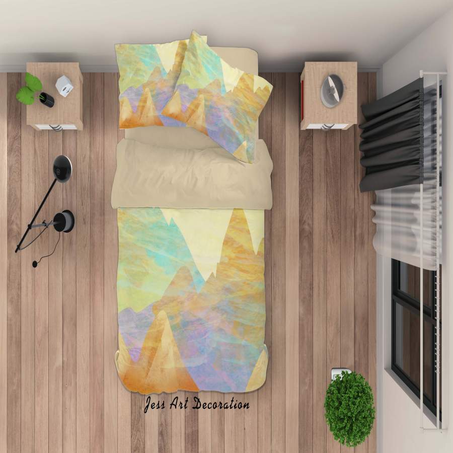 3D Mountain Paintings Quilt Cover Set Bedding Set Duvet Cover Pillowcases A447 LQH