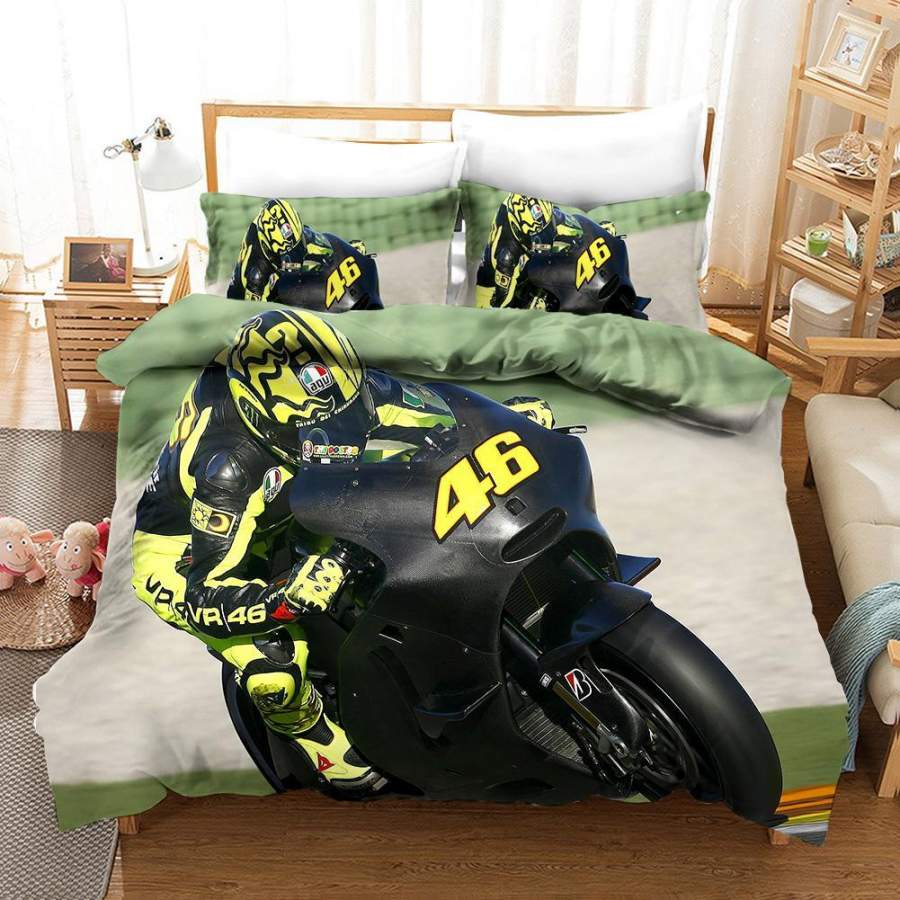 3D Extreme Motorcycle Quilt Cover Set Bedding Set Pillowcases 7