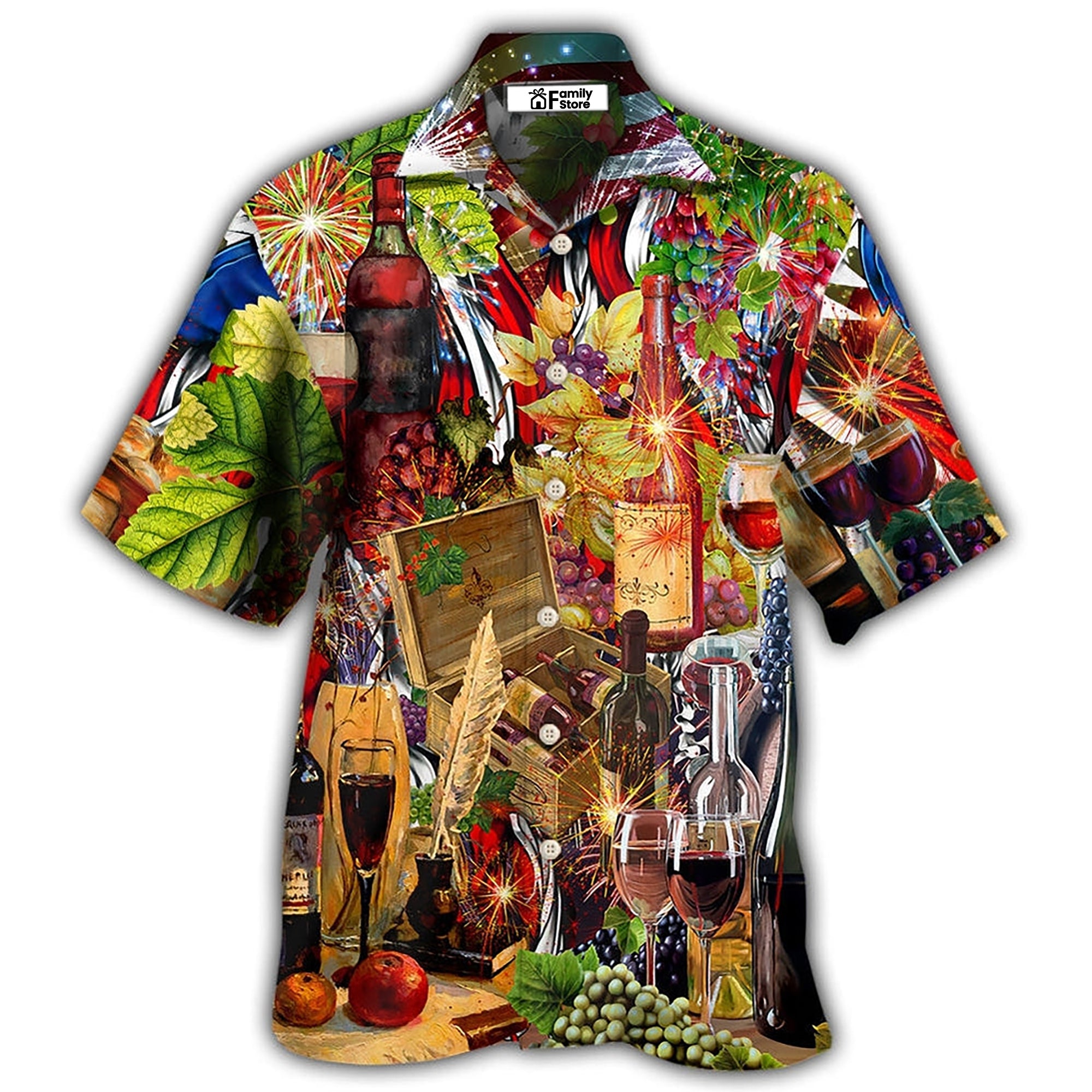 Wine Better For You Independence Day – Hawaiian Shirt