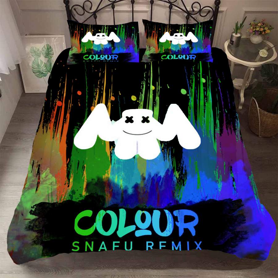 3D Marshmello Doctom Quilt Cover Set Bedding Set Pillowcases 18