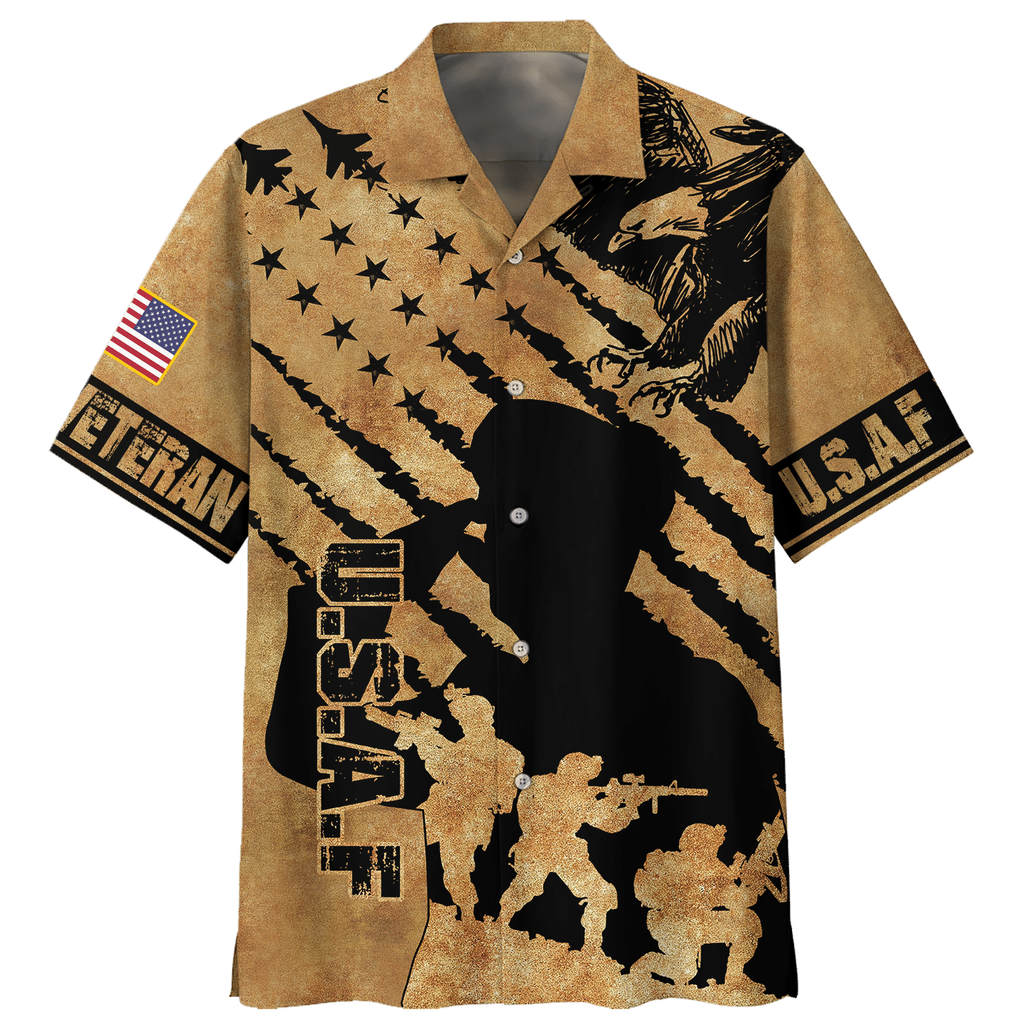 Air Force U.S.A.F Soldier Hawaiian Shirt