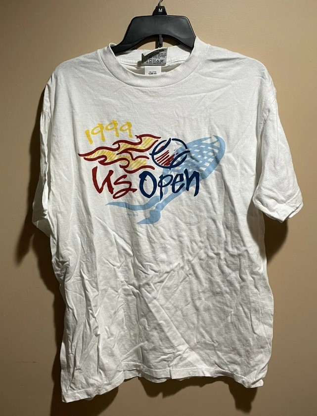 Vintage 1999 US Open Tennis Championships Tee Shirt Outfit, Gift For Men, For Women