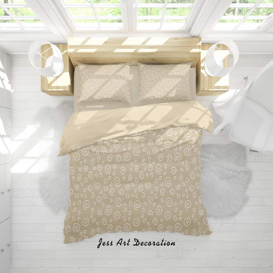 3D Khaki Patterns Quilt Cover Set Bedding Set Duvet Cover Pillowcases SF70