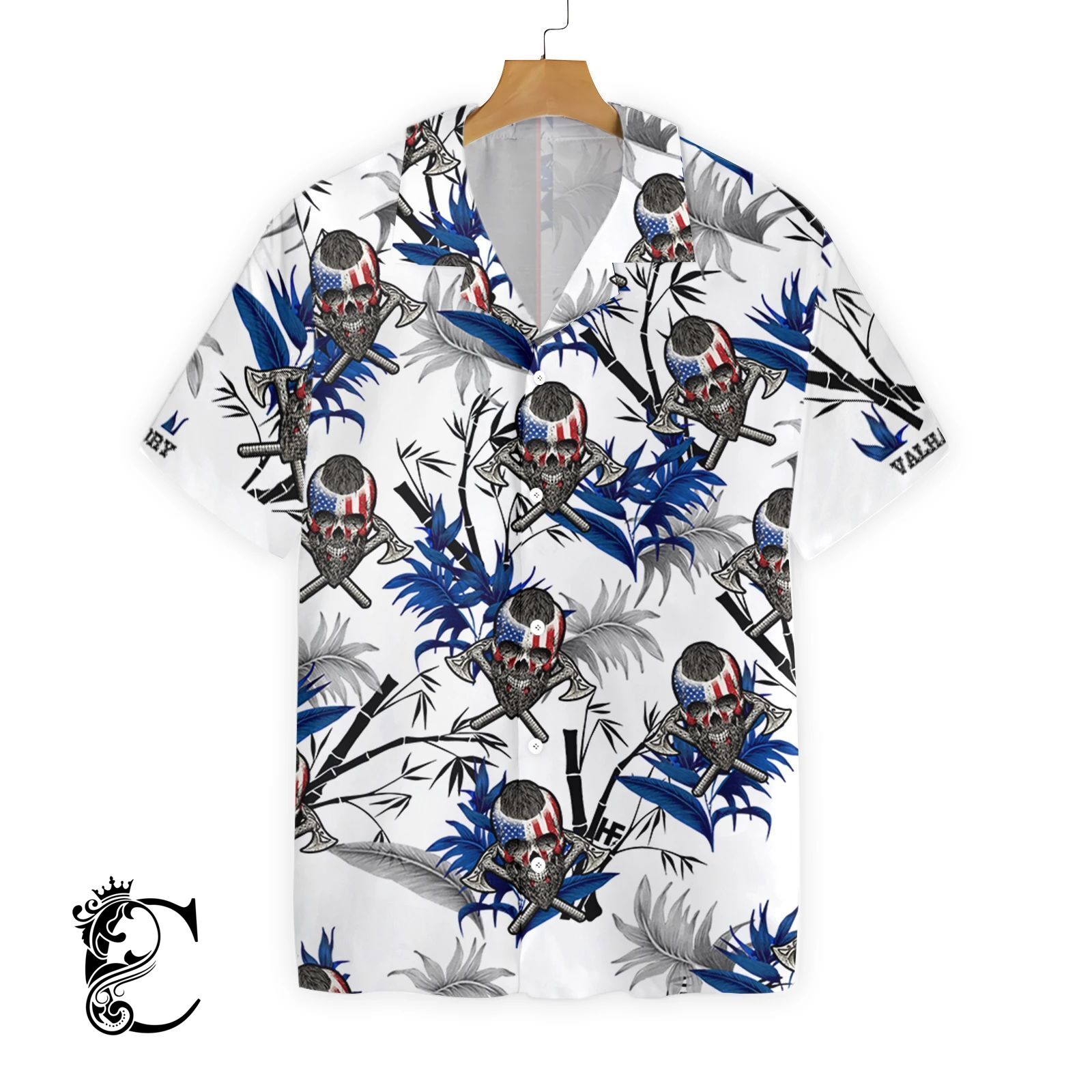 Victory Or Valhalla Viking White Ez08 1108 Hawaiian Shirt