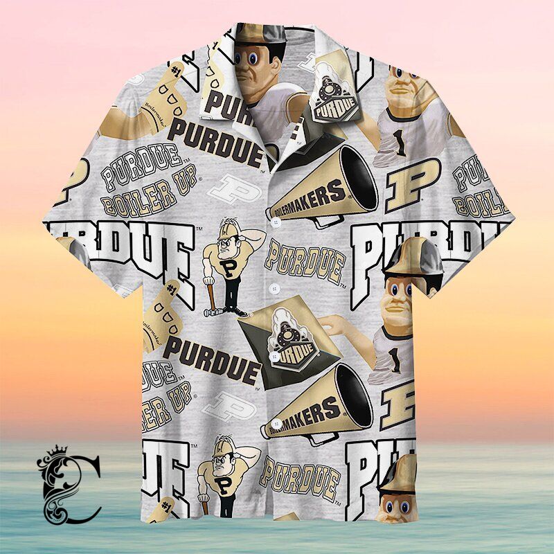 University Of Purdue With Mascots L Hawaiian Shirt