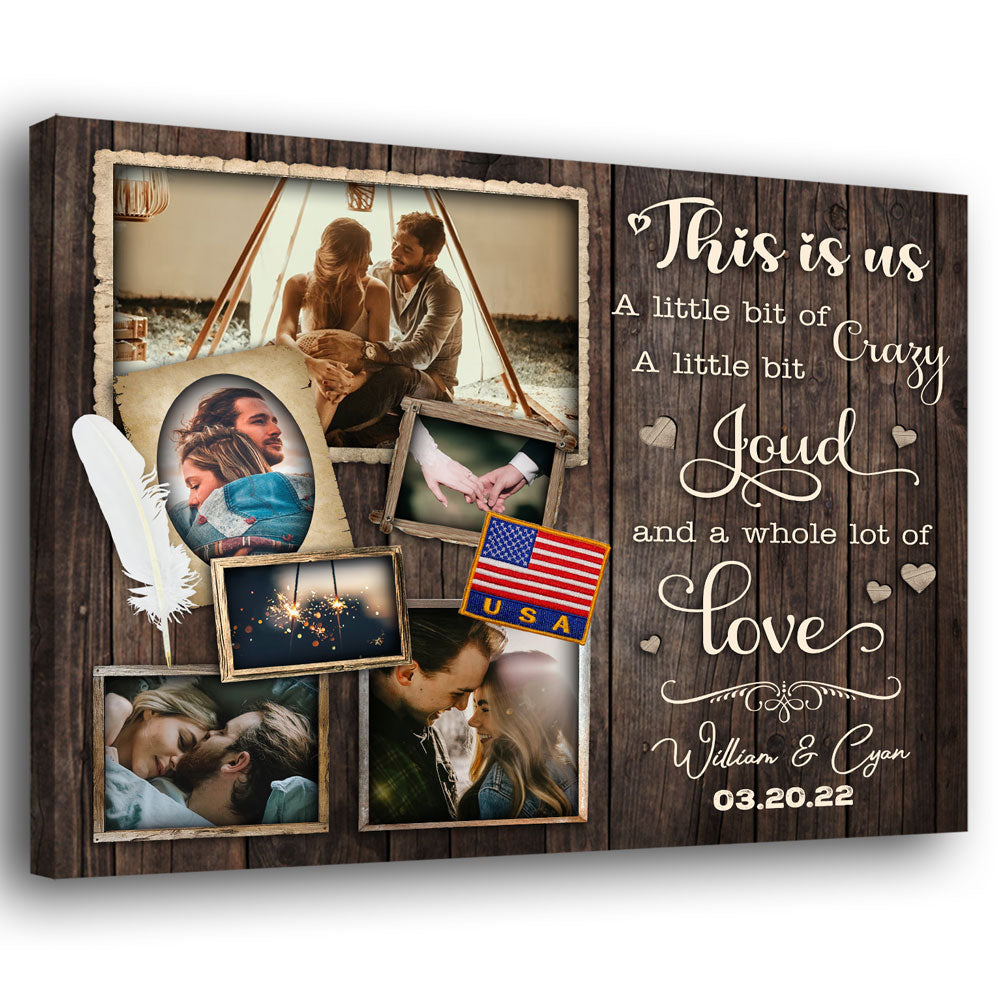 Wife Husband Couple Our Love Meaningful Personalized Canvas